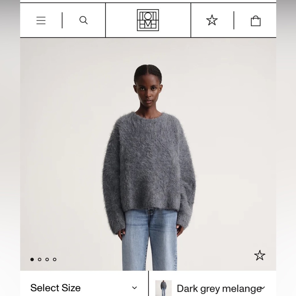 Gorgeous Toteme Alpaca blend sweater.  Size: XS